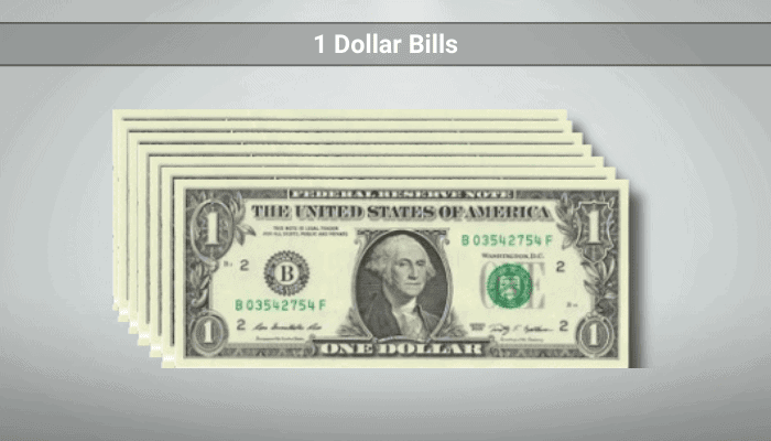 1 Dollar Bills 