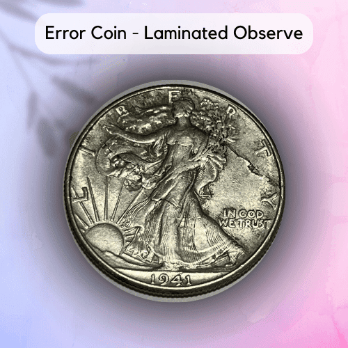 1941 Half Dollar Error Coin