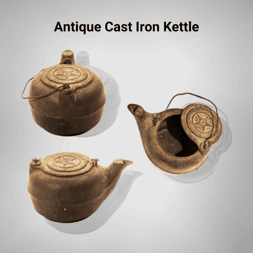 Early 19th Century Cast Iron Pot or Kettle at 1stDibs