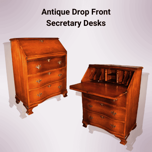 Antique Drop Front Secretary Desks
