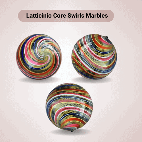 Latticinio Core Swirls Marbles