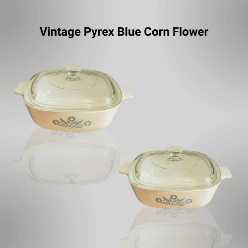 Vintage Pyrex Blue Corn Flower
