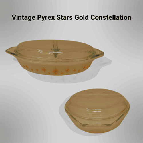 Vintage Pyrex Stars Gold Constellation