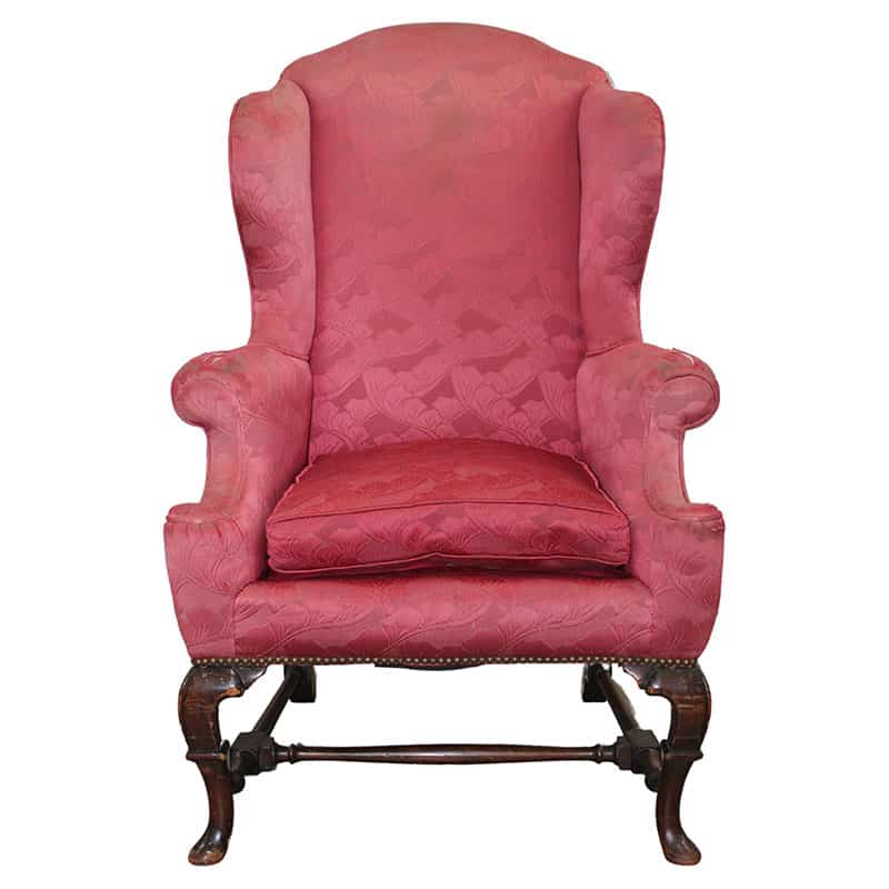 Antique Chairs - Queen Anne Wing Chair