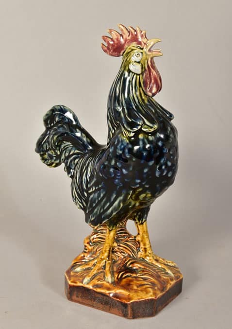 Antique-Figurines---Royal-Doulton-La-Victoire-Cockerel-1900-Figurine