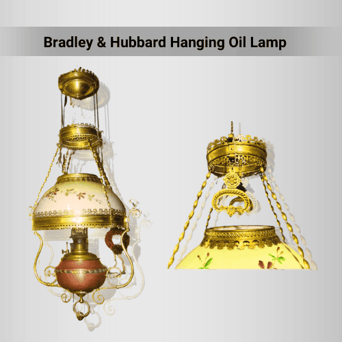 Bradley And Hubbard Hanging Oil Lamp
