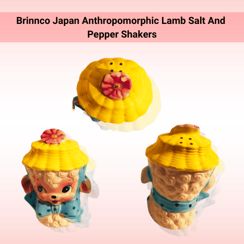 Brinnco Japan Anthropomorphic Lamb Salt And Pepper Shakers
