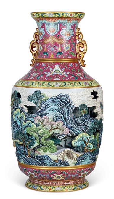 Most Valuable Fine China - Chinese Imperial Revolving Phoenix Vase
