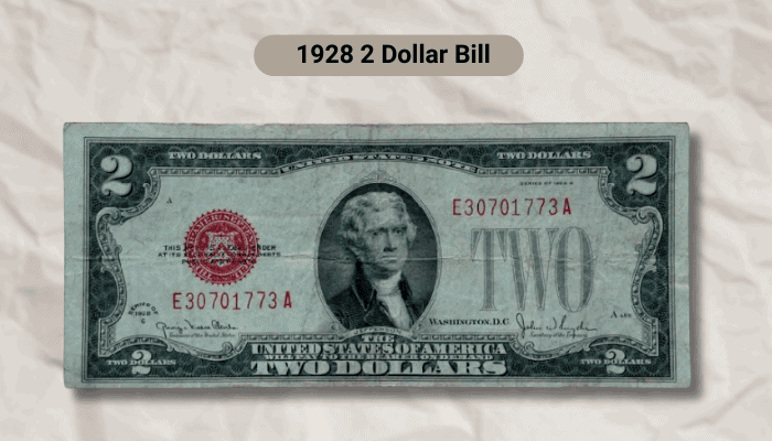 Purchase 1928 2 Dollar Bills