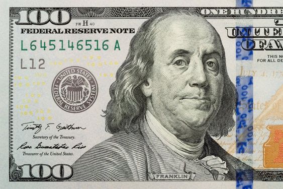 100-Dollar Bill In Inches