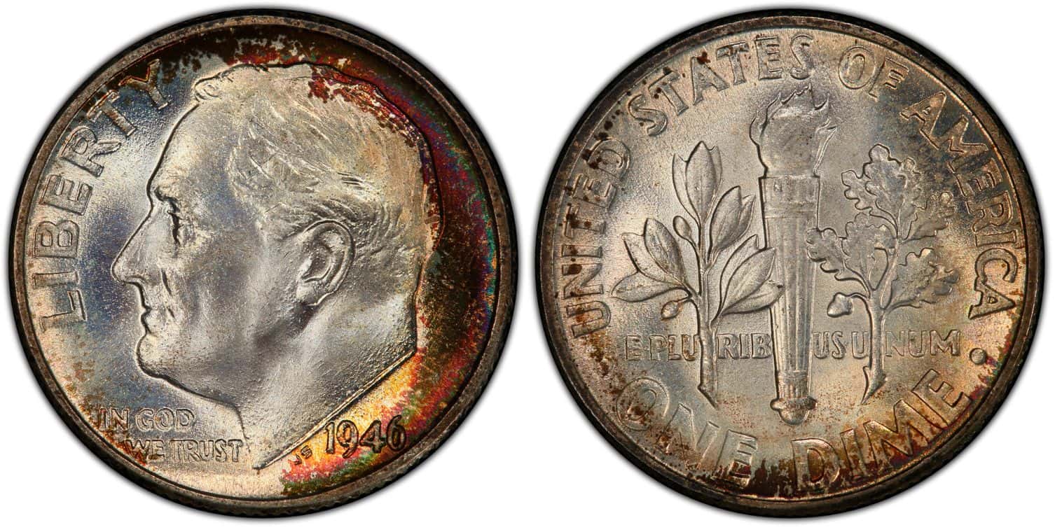 1946 Roosevelt dime