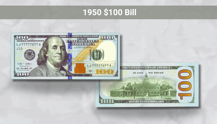 1950 100 Dollar Bill