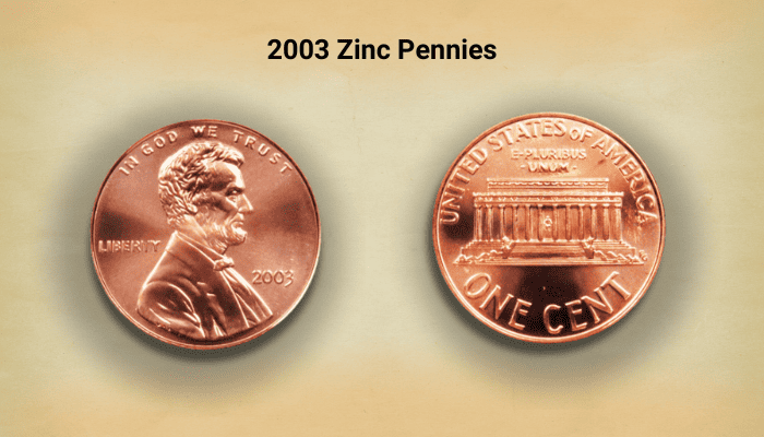 2003 Zinc Pennies