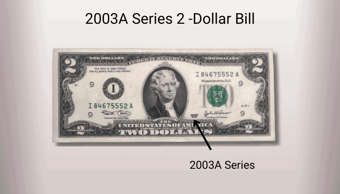 2003A Series 2 Dollar Bill