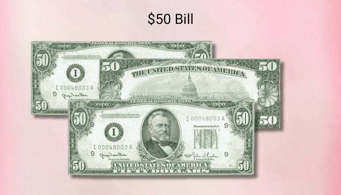  50 - Dollar bills 