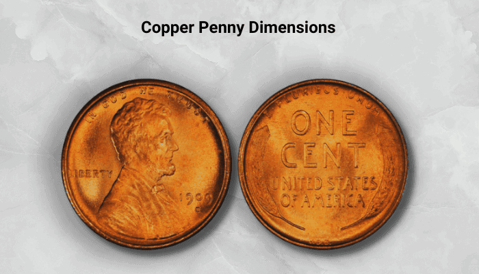 Copper Penny Dimensions