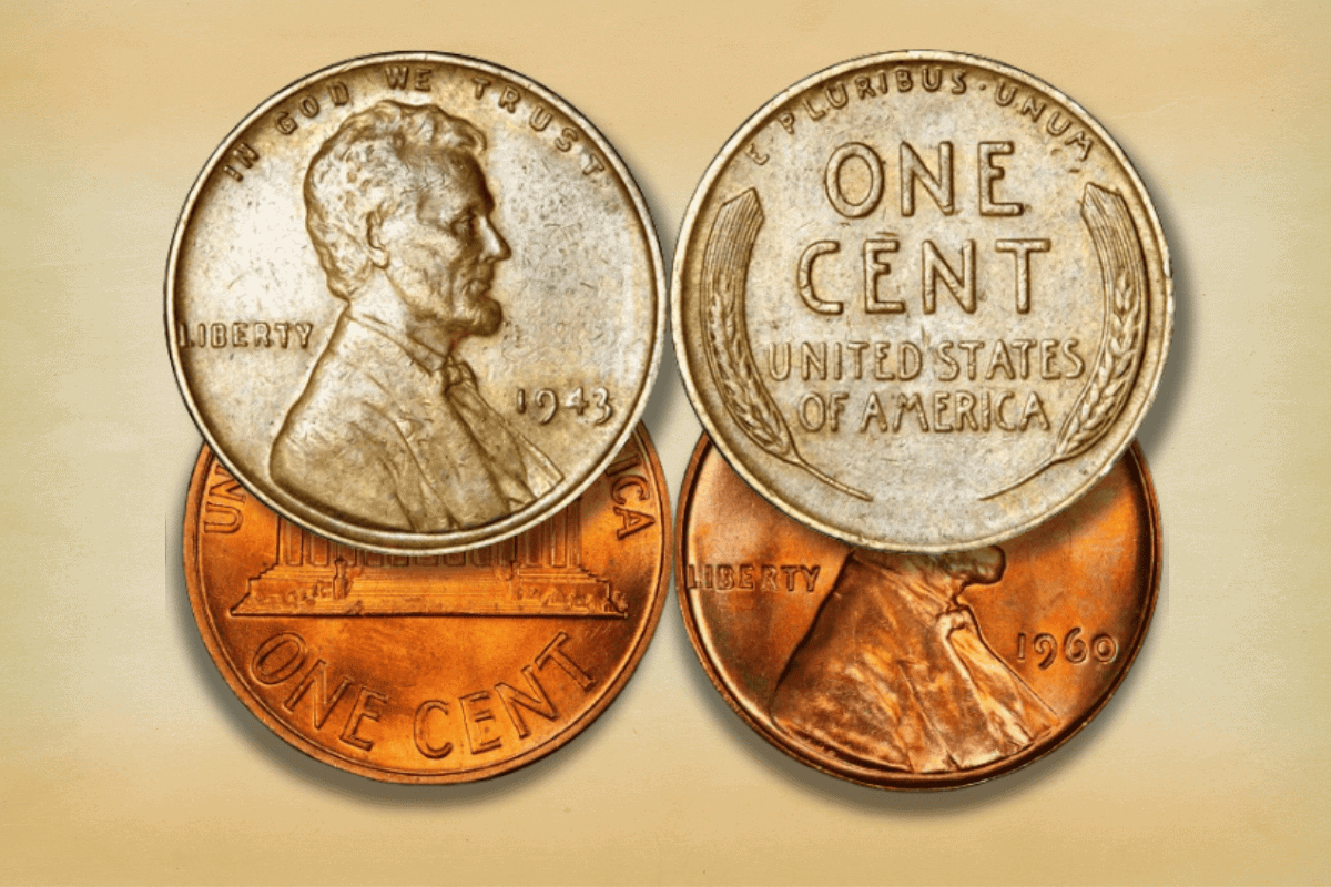 1943 Steel Penny and 1945 S copper Penny Online Government