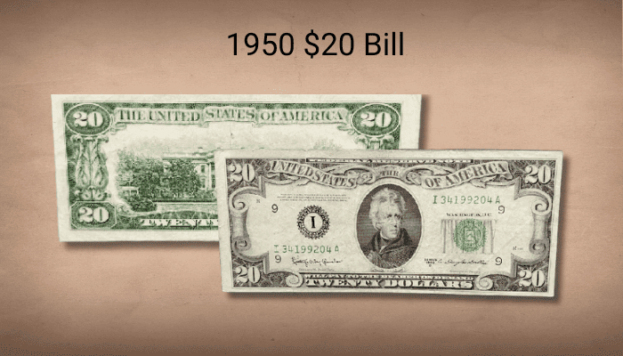 Features And Design Element of 1950 20 Dollar Bill