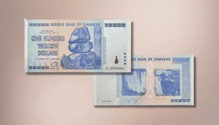 zimbabwe dollar bill 