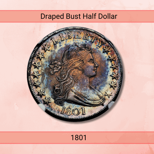 1801 Draped Bust Half Dollar