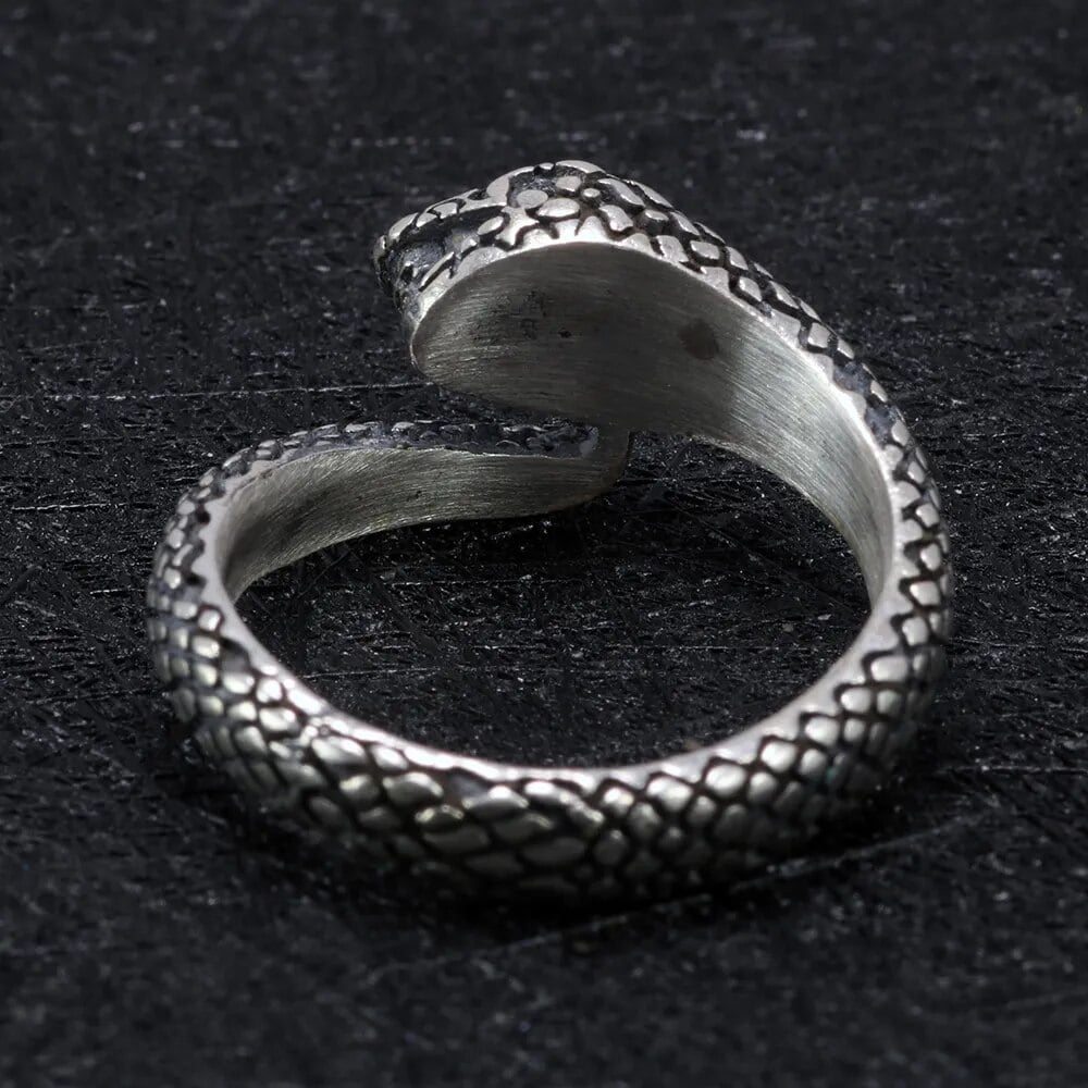 Gold Plated Brass Snake Cobra Shaped Ring Punk Gothic Spirit Snake Finger  Ring Jewellery for Men/Women