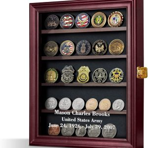 Leather Military Challenge Coin Holder - Holds 20 Coins - Chronicle  Collectibles