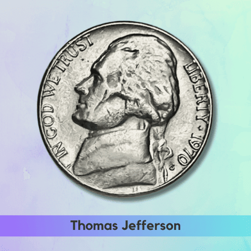 Thomas Jefferson nickel coin