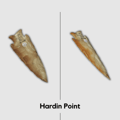 Valuable And Rare Arrowheads - Hardin point